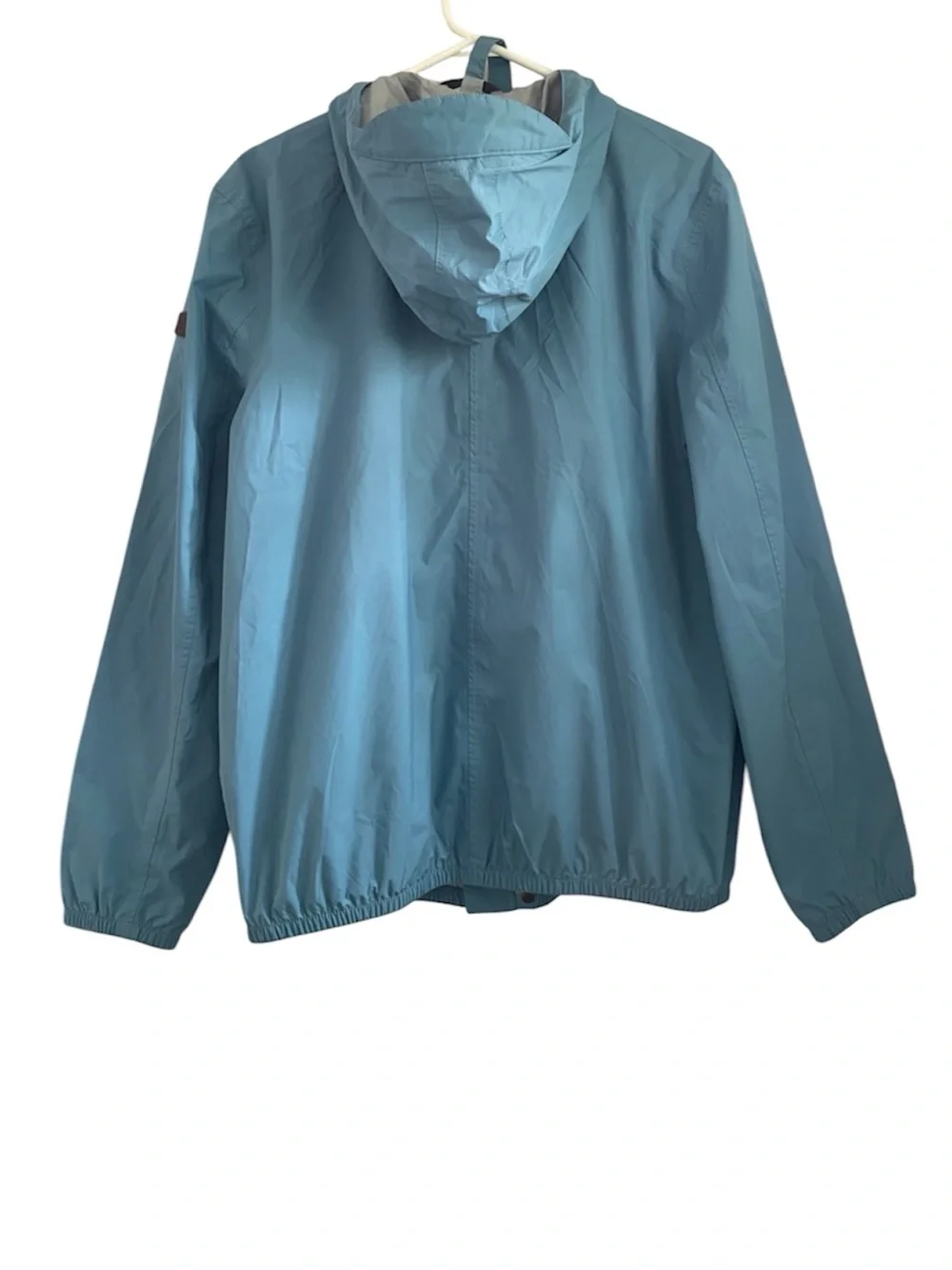 AIGLE Men’s Medium Blue Rain/Windbreaker Packable Travel Jacket M VGUC